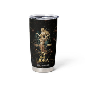 Libra Zodiac Tumbler Cup Celestial Constellation Astrology Horoscope Galaxy TB02 Printyourwear