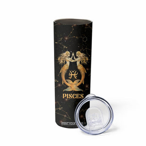Pisces Zodiac Skinny Tumbler Celestial Constellation Astrology Horoscope Galaxy TB02 Printyourwear