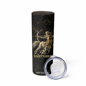 Sagittarius Zodiac Skinny Tumbler Celestial Constellation Astrology Horoscope Galaxy TB02 Printyourwear