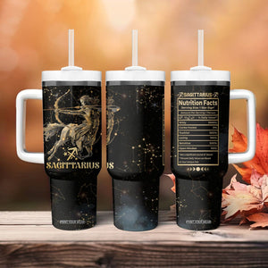 Sagittarius Zodiac Tumbler With Handle Celestial Constellation Astrology Horoscope Galaxy TB02 Printyourwear
