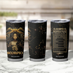 Scorpio Zodiac Tumbler Cup Celestial Constellation Astrology Horoscope Galaxy TB02 Printyourwear