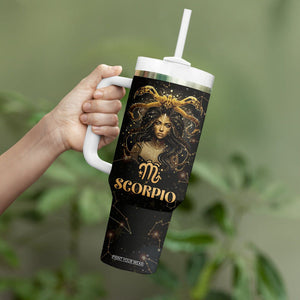 Scorpio Zodiac Tumbler With Handle Celestial Constellation Astrology Horoscope Galaxy TB02 Printyourwear