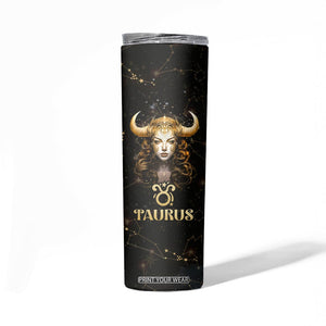 Taurus Zodiac Skinny Tumbler Celestial Constellation Astrology Horoscope Galaxy TB02 Printyourwear