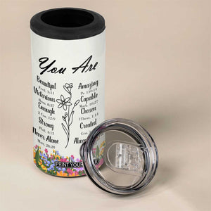 Uplifting Christian Faith 4 in 1 Can Cooler Tumbler I Can Do All Things Through Christ Who Strengthans Me Bible Verse Motivation TB02 Print Your Wear