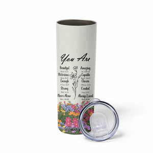 Uplifting Christian Faith Skinny Tumbler I Can Do All Things Through Christ Who Strengthans Me Bible Verse Motivation TB02 Print Your Wear