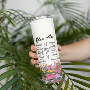 Uplifting Christian Faith Skinny Tumbler I Can Do All Things Through Christ Who Strengthans Me Bible Verse Motivation TB02 Print Your Wear