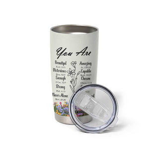 Uplifting Christian Faith Tumbler Cup I Can Do All Things Through Christ Who Strengthans Me Bible Verse Motivation TB02 Print Your Wear