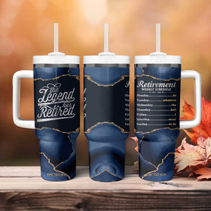 The Legend Has Retired Tumbler With Handle Do Whatever The Hell You Want To Do Retirement Gifts TB09 Print Your Wear
