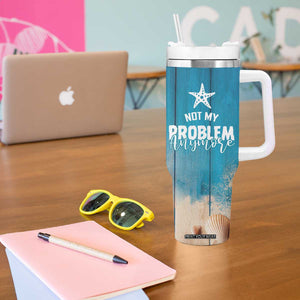 Happy Retirement Travel Tumbler With Handle You Can't Make Me I'm Retired Beach Lover TB09 Print Your Wear