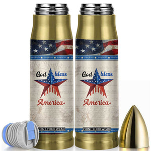 American Patriot Christian Bullet Tumbler God Bless America TB09 Patriotic Print Your Wear