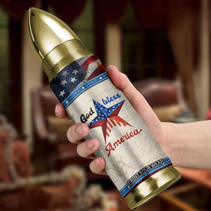 American Patriot Christian Bullet Tumbler God Bless America TB09 Print Your Wear
