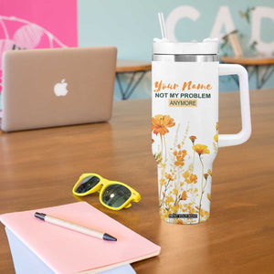 Personalized Retirement Gifts For Women Tumbler With Handle Custom Name Retired 2025 Not My Problem Anymore TB09 Print Your Wear