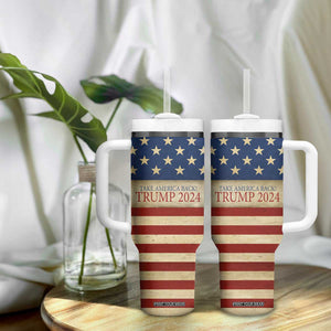 Trump 2024 Tumbler With Handle Take America Back American Flag TB09 Print Your Wear