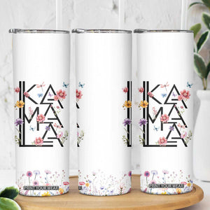 Kamala 2024 Skinny Tumbler Madam President Wild Flower Harris Supporter TB09 Print Your Wear
