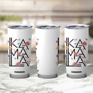 Kamala 2024 Tumbler Cup Madam President Wild Flower Harris Supporter TB09 Print Your Wear