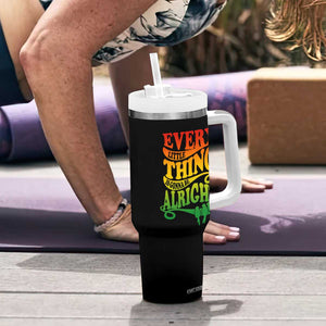Jamaica Reggae Tumbler With Handle Every Little Thing Gonna Be Alright Good Vibes TB09 Print Your Wear