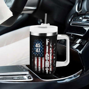 Trump 2024 Bulletproof Tumbler With Handle US President 45 47 America Flag TB09 Print Your Wear