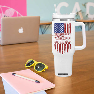 Outlaw Hillbilly 2024 Tumbler With Handle Vote For Trump Vance America Flag TB09 Print Your Wear