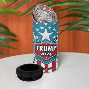 Trump 2024 4 in 1 Can Cooler Tumbler US President 45 47 America Flag TB09 Print Your Wear
