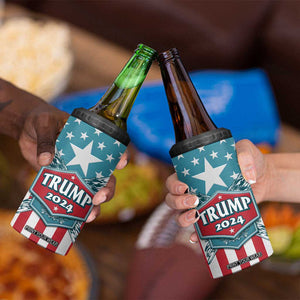 Trump 2024 4 in 1 Can Cooler Tumbler US President 45 47 America Flag TB09 Print Your Wear