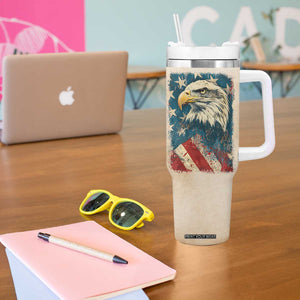 Trump Vance 2024 Tumbler With Handle US President 45 47 Eagle American Flag TB09 Print Your Wear