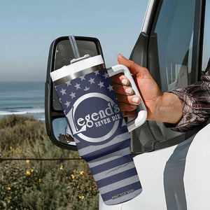 Trump 2024 Tumbler With Handle Legend Never Die Fight For America Flag TB09 Print Your Wear