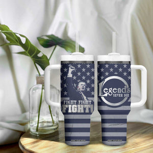 Trump 2024 Tumbler With Handle Legend Never Die Fight For America Flag TB09 Print Your Wear