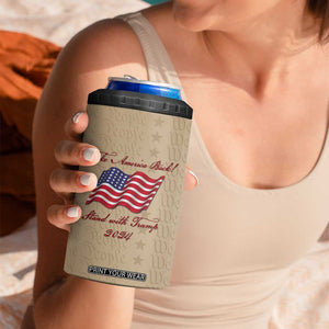 Trump 2024 4 in 1 Can Cooler Tumbler Take America Back Stand With Trump TB09 Print Your Wear