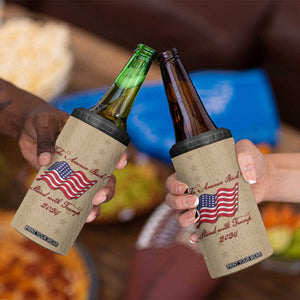 Trump 2024 4 in 1 Can Cooler Tumbler Take America Back Stand With Trump TB09 Print Your Wear