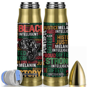 Black History Leaders Bullet Tumbler MLK Malcolm X Obama Nelson Civil Rights Leaders Melanin African Pride TB09 Black Pride Print Your Wear