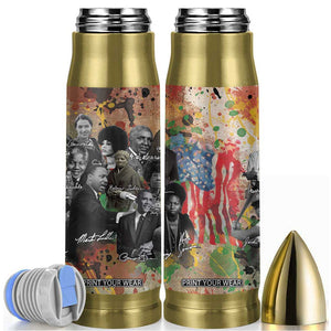 Black History Bullet Tumbler MLK Obama Kamala Malcolm X Harriet James Baldwin Black Pride TB09 Black Pride Print Your Wear