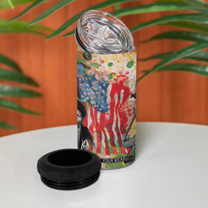 Black History 4 in 1 Can Cooler Tumbler MLK Obama Kamala Malcolm X Harriet James Baldwin Black Pride TB09 Print Your Wear