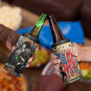 Black History 4 in 1 Can Cooler Tumbler MLK Obama Kamala Malcolm X Harriet James Baldwin Black Pride TB09 Print Your Wear