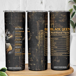 Black Women Inspire Skinny Tumbler African Queen Beautiful Victorious Enough Gift For Her TB09 Print Your Wear