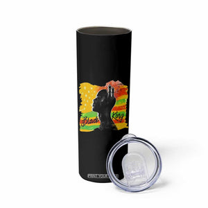 Black King Skinny Tumbler African American Man Pride Gift for Him TB09 Print Your Wear