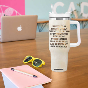 Frederick Tumbler With Handle I Prefer To Be True To Myself Even At The Hazaro Of Incurring The Ridicule Of Others TB09 Print Your Wear