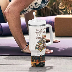 Book Lover Tumbler With Handle Just A Girl Who Loves Books TB09 Print Your Wear