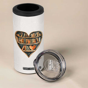 Book Lover 4 in 1 Can Cooler Tumbler Just One More Chapter Vintage TB09 Print Your Wear