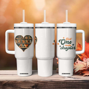 Book Lover Tumbler With Handle Just One More Chapter Vintage TB09 Print Your Wear