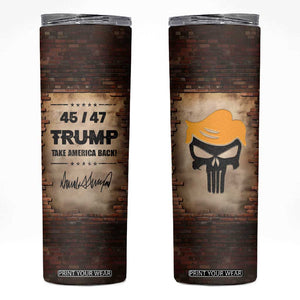 Trump 45 47 Skinny Tumbler Take America Back Vintage TB09 Wall Print Your Wear