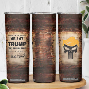 Trump 45 47 Skinny Tumbler Take America Back Vintage TB09 Print Your Wear