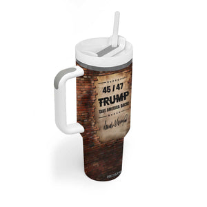 Trump 45 47 Tumbler With Handle Take America Back Vintage TB09 Print Your Wear