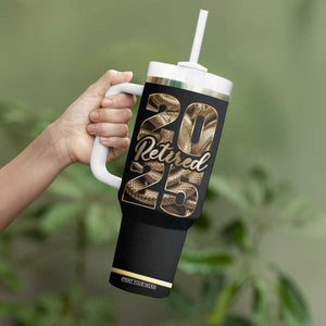 Year Of The Snake 2025 Tumbler With Handle Aesthetic Gold Snake Lucky TB09 Print Your Wear