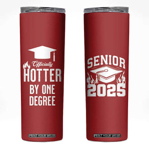 Funny Graduation Gifts Skinny Tumbler Officially Hotter By One Degree TB09 Red Print Your Wear