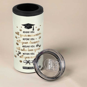 Graduation Gifts 4 in 1 Can Cooler Tumbler Congrats You Did It Class Of 2025 TB09 Print Your Wear