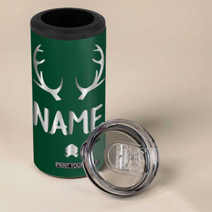 Personalized Hunting 4 in 1 Can Cooler Tumbler Custom Name Reindeer Season Christmas TB09 Print Your Wear