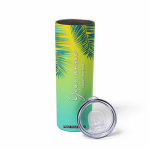 Personalized Beach Trip Vacation Skinny Tumbler Custom Name Family Trip 2024 TB09 Print Your Wear