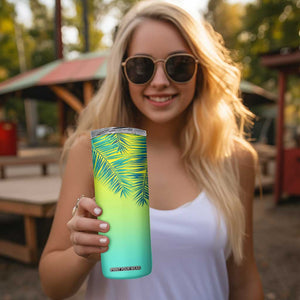 Personalized Beach Trip Vacation Skinny Tumbler Custom Name Family Trip 2024 TB09 Print Your Wear