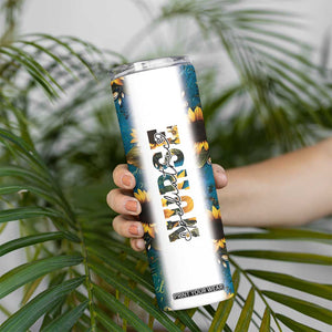Personalized Pediatric Nurse Skinny Tumbler Custom Name Nurse Gifts Sunflower TB09 Print Your Wear