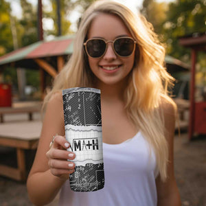 Personalized Math Teacher Skinny Tumbler Custom Name Best Math Teacher Ever TB09 Print Your Wear